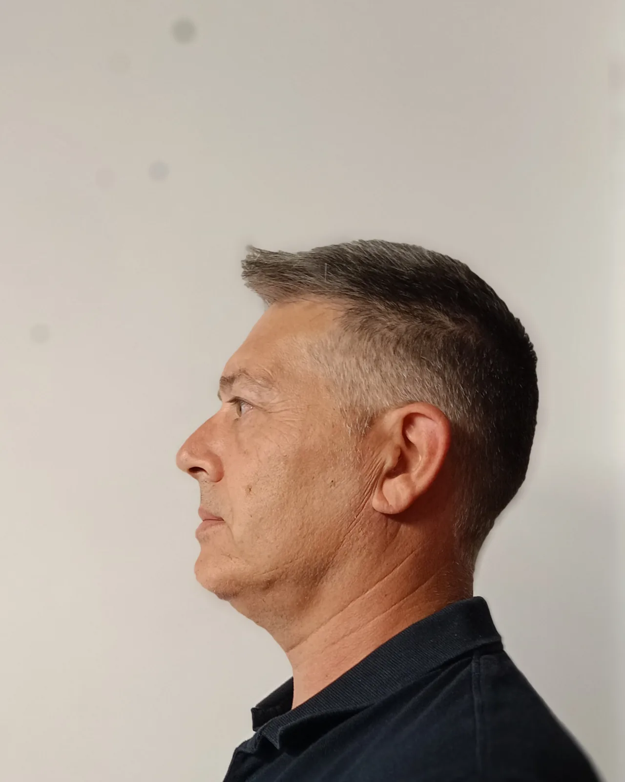 Ritratto di Massimo Marchioro, di profilo